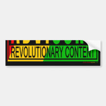 Reggae RASTA Etiqueta De Parachoque