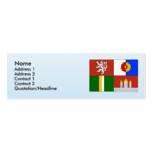 Región bohemia del sur, checa plantilla de tarjeta de visita