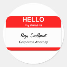 Regis Smallprint Etiquetas Redondas