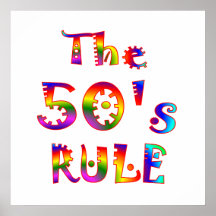 regla 50s poster