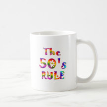 regla 50s tazas de café