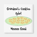 Regla de las galletas de la abuela imán para frigorifico