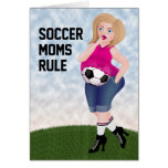 Regla de las mamáes del fútbol - tarjeta divertida
