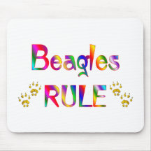 Regla de los beagles tapete de ratones