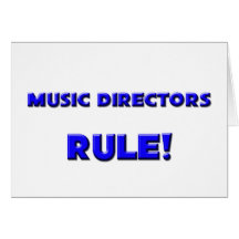 ¡Regla de los directores musicales! Felicitaciones