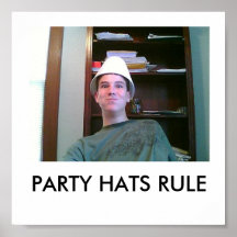 REGLA DE LOS GORRAS DEL FIESTA POSTERS