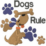 ¡Regla de los perros! Sudadera Bordada Personalizada