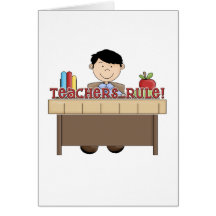 Regla de los profesores - camisetas y regalos masc tarjetón