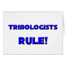 ¡Regla de los Tribologists! Tarjetón