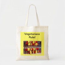 ¡Regla de los vegetarianos! Tote Bolsa