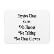 Reglas de clase de la física ningunos teléfono no  imanes de vinilo
