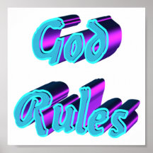 Reglas de dios posters