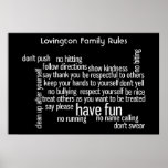 Reglas de la casa poster