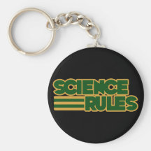 Reglas de la ciencia llaveros personalizados