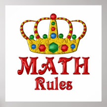 Reglas de la MATEMÁTICAS Impresiones