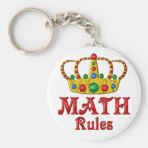 Reglas de la MATEMÁTICAS Llavero Personalizado