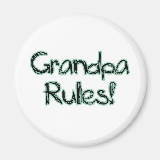 ¡Reglas del abuelo! Imanes Para Frigoríficos