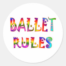 Reglas del ballet pegatinas  