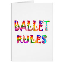 Reglas del ballet tarjetón