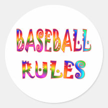 Reglas del béisbol pegatinas  