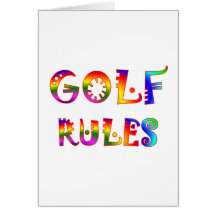 Reglas del golf tarjetón