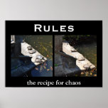 Reglas - Demotivational de motivación Poster