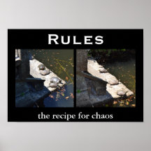 Reglas - Demotivational de motivación Poster