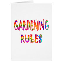 Reglas que cultivan un huerto tarjeta