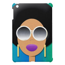 Reina de belleza del Afro fundas ipad mini