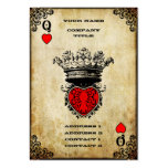 Reina de corazones - tarjeta de visita