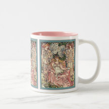 Reina de la impresión de Nouveau del arte del vint Tazas