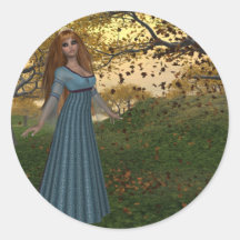 Reina de la temporada de otoño - pegatinas de la f