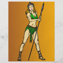 Reina de las mujeres del Amazonas Tarjeta Publicitaria