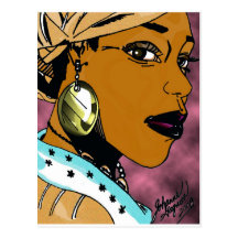 Reina de Nubian Tarjetas Postales