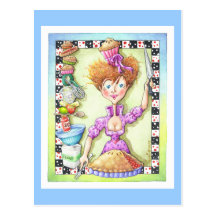 REINA DE TARTAS TARJETAS POSTALES