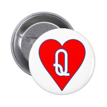 Reina del botón de los corazones pins