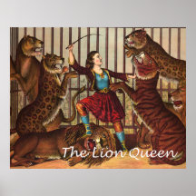 Reina del león de la CAMISETA Posters