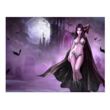 Reina del vampiro de Azmodeus, postal