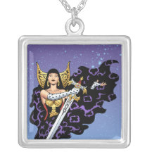 Reina gótica mágica con la espada enorme por el Al Collares Personalizados