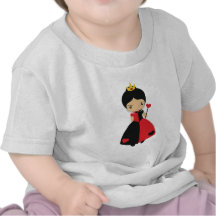 Reina linda del KRW de corazones Camisetas