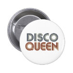 Reina retra de la música del disco 70s pins