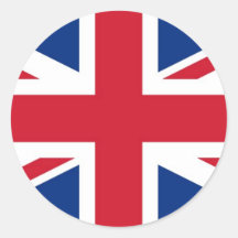 - Reino Unido - bandera británica de Gran Bretaña  Pegatina Redonda