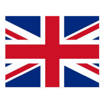- Reino Unido - bandera británica de Gran Bretaña  Tarjeta Postal