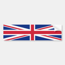 Reino Unido/Gran Bretaña/bandera británica Pegatina De Parachoque