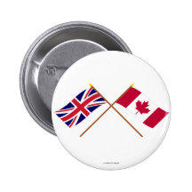Reino Unido y banderas cruzadas Canadá Pins