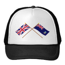 Reino Unido y banderas cruzadas Islas Malvinas Gorra