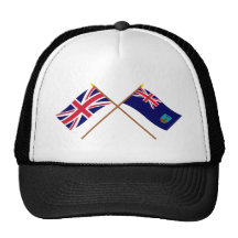 Reino Unido y banderas cruzadas Montserrat Gorra