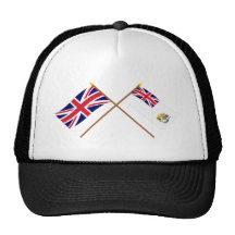 Reino Unido y banderas cruzadas territorio antárti Gorros