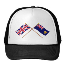 Reino Unido y banderas cruzadas Turks and Caicos I Gorras De Camionero