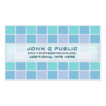 Rejilla azul del mosaico tarjetas de negocios